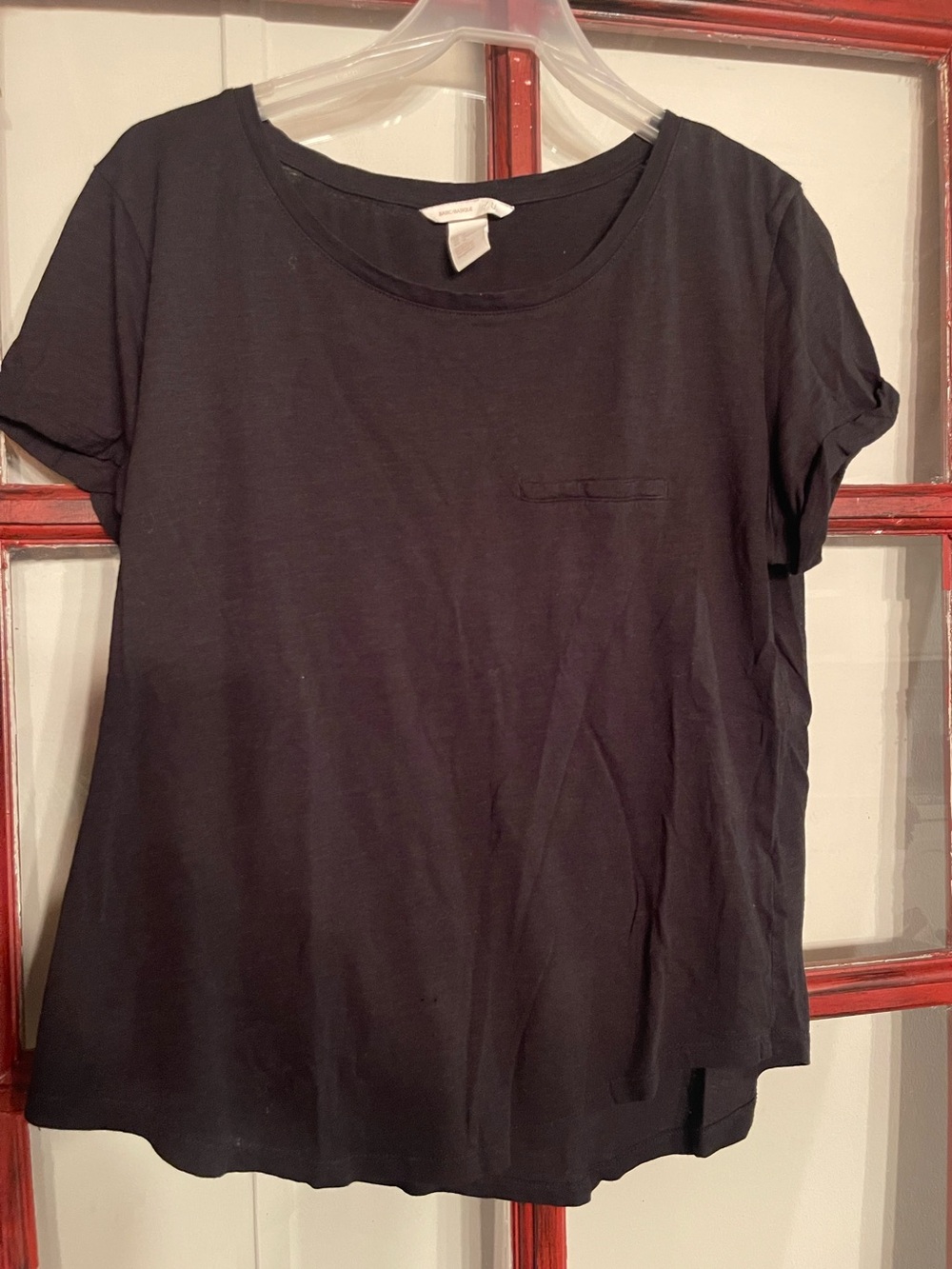 H&M Black Short-Sleeve Pocket Tee